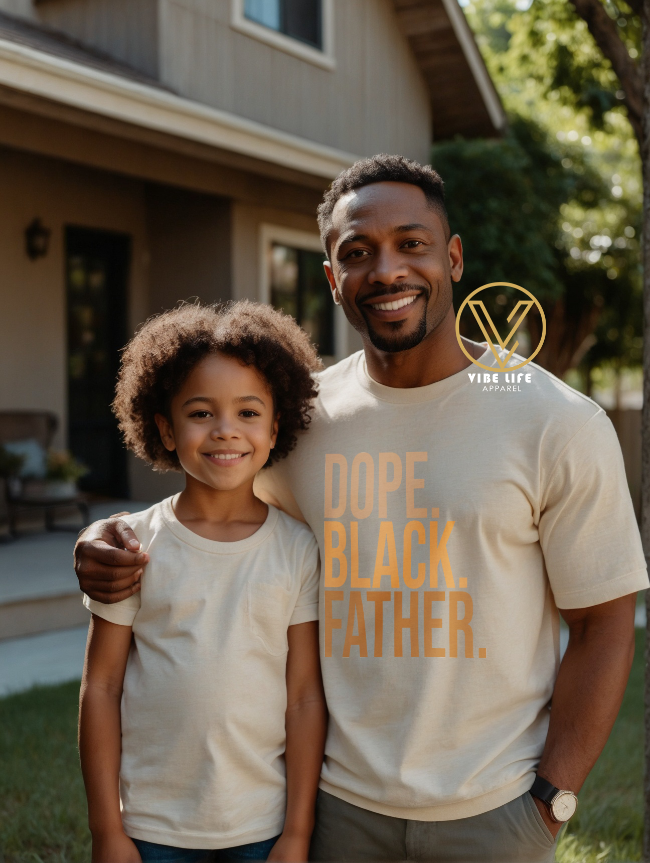 DOPE Black Father - Unisex Softstyle Crewneck Tee