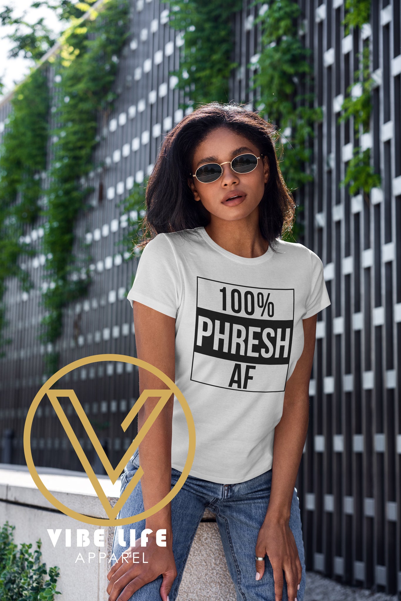 100% Phresh AF - Unisex Softstyle Crewneck Tee