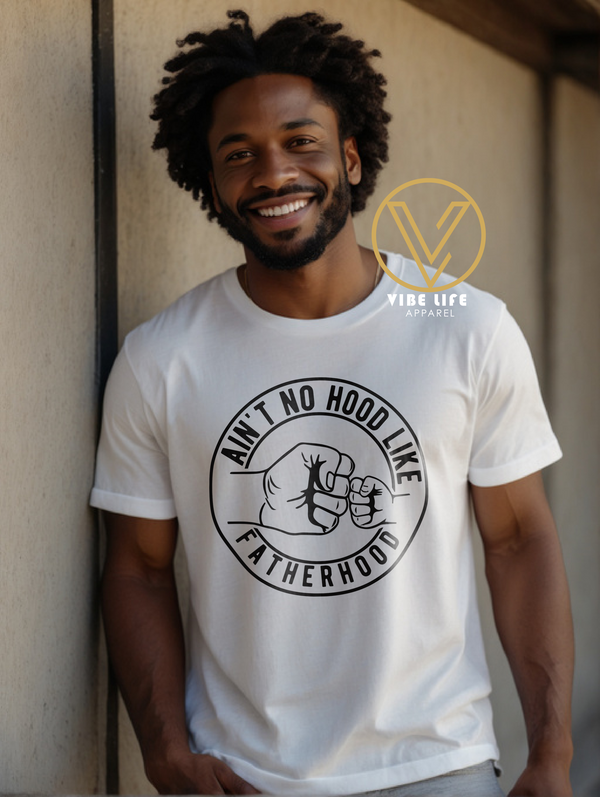 Ain't No Hood Like Fatherhood - Unisex Softstyle Crewneck Tee