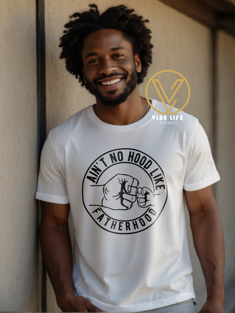 Ain't No Hood Like Fatherhood - Unisex Softstyle Crewneck Tee