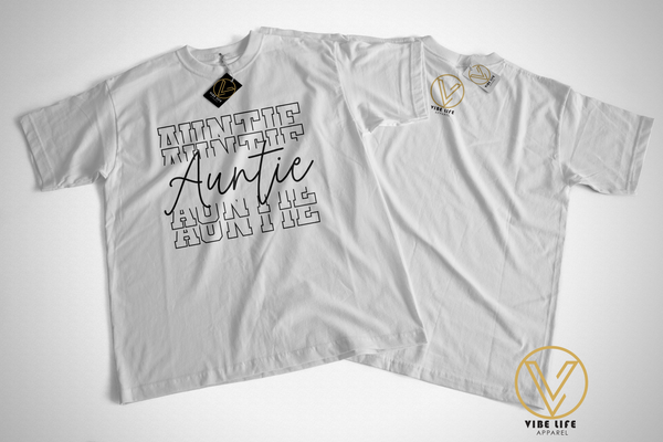 Auntie Stacked - Unisex Softstyle Crewneck Tee