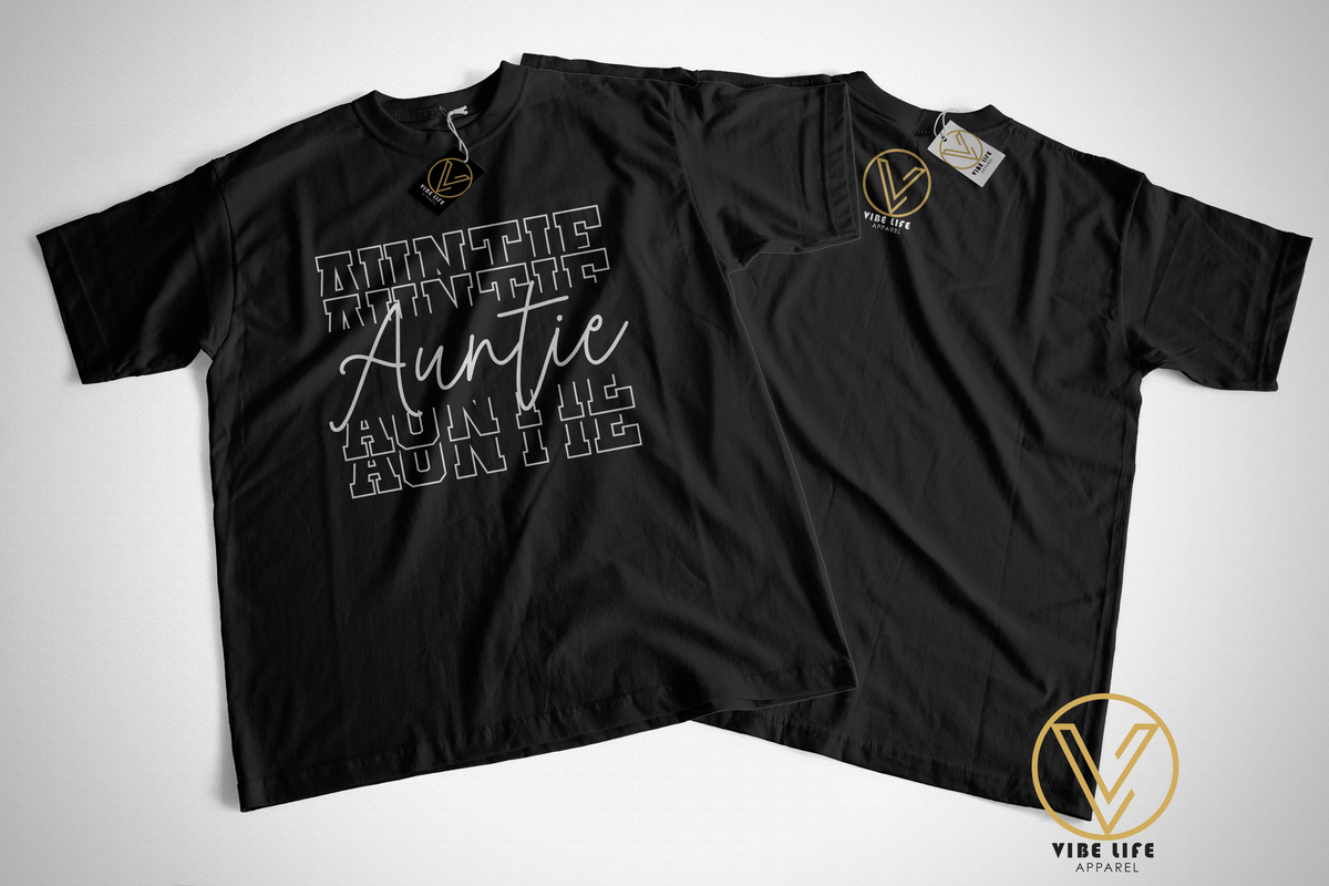 Auntie Stacked - Unisex Softstyle Crewneck Tee