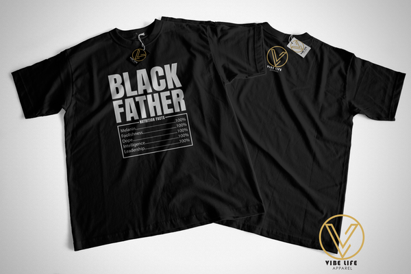Black Father Nutrition Facts - Unisex Softstyle Crewneck Tee