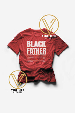 Black Father Nutrition Facts - Unisex Softstyle Crewneck Tee