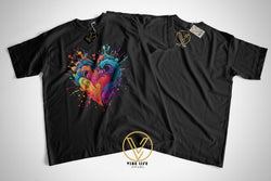 A Colorful Heart - Unisex Softstyle Crewneck Tee