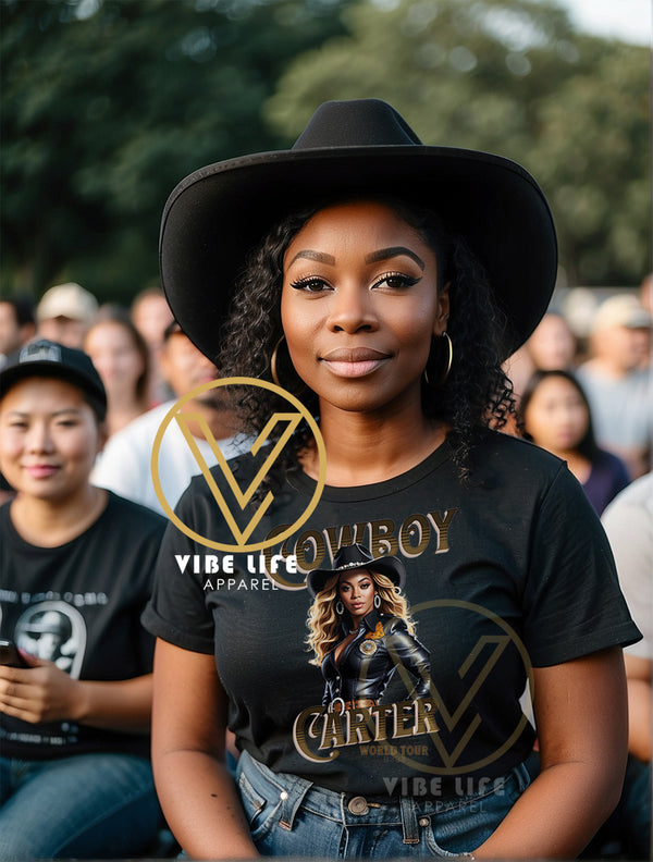 Limited Beyoncé Cowboy Carter World Tour Concert  - Unisex Softstyle Crewneck Tee