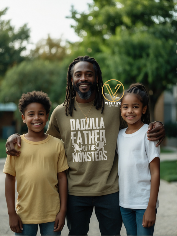 DADzilla - Father of the Monsters - Unisex Softstyle Crewneck Tee