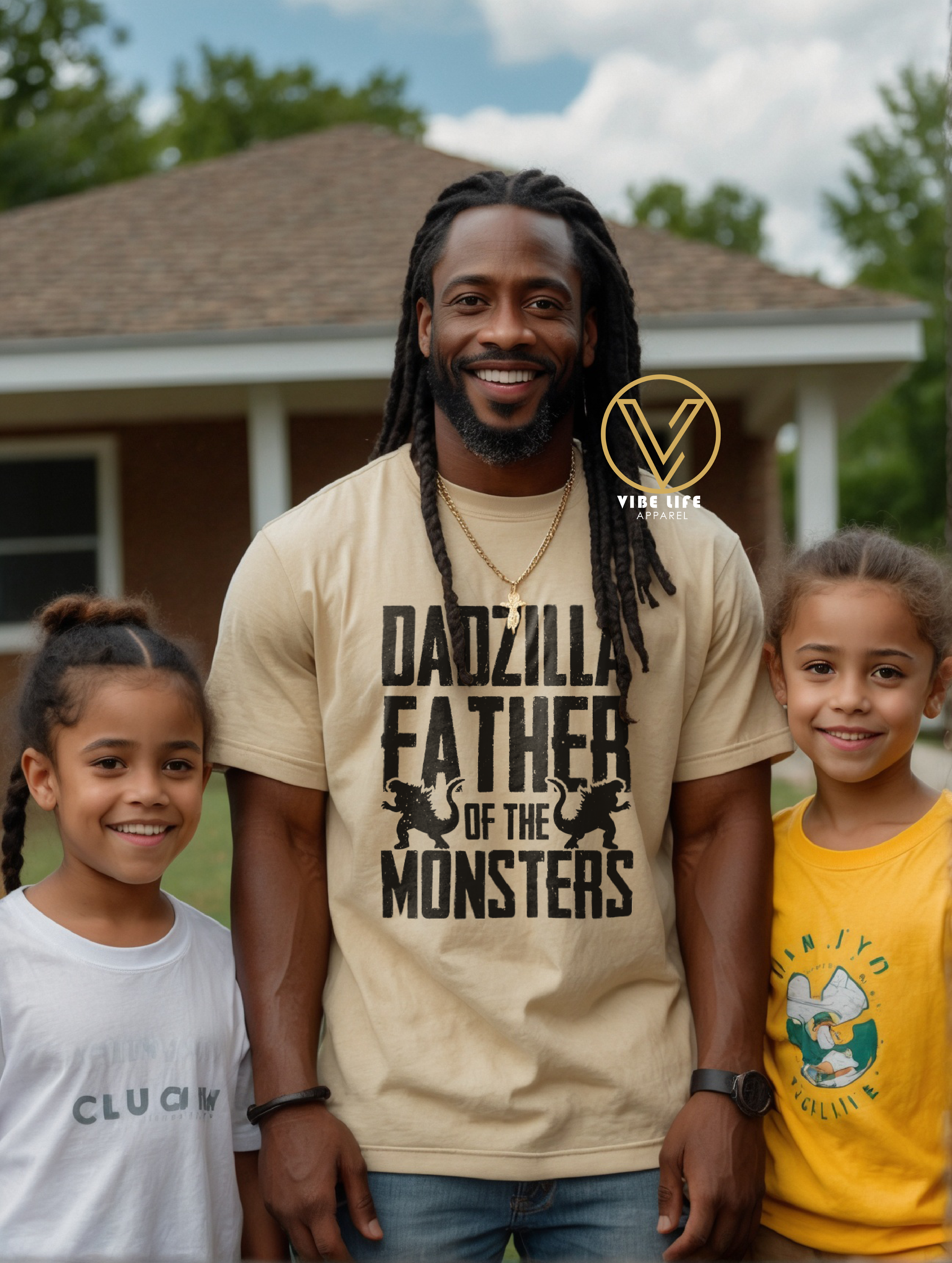DADzilla - Father of the Monsters - Unisex Softstyle Crewneck Tee