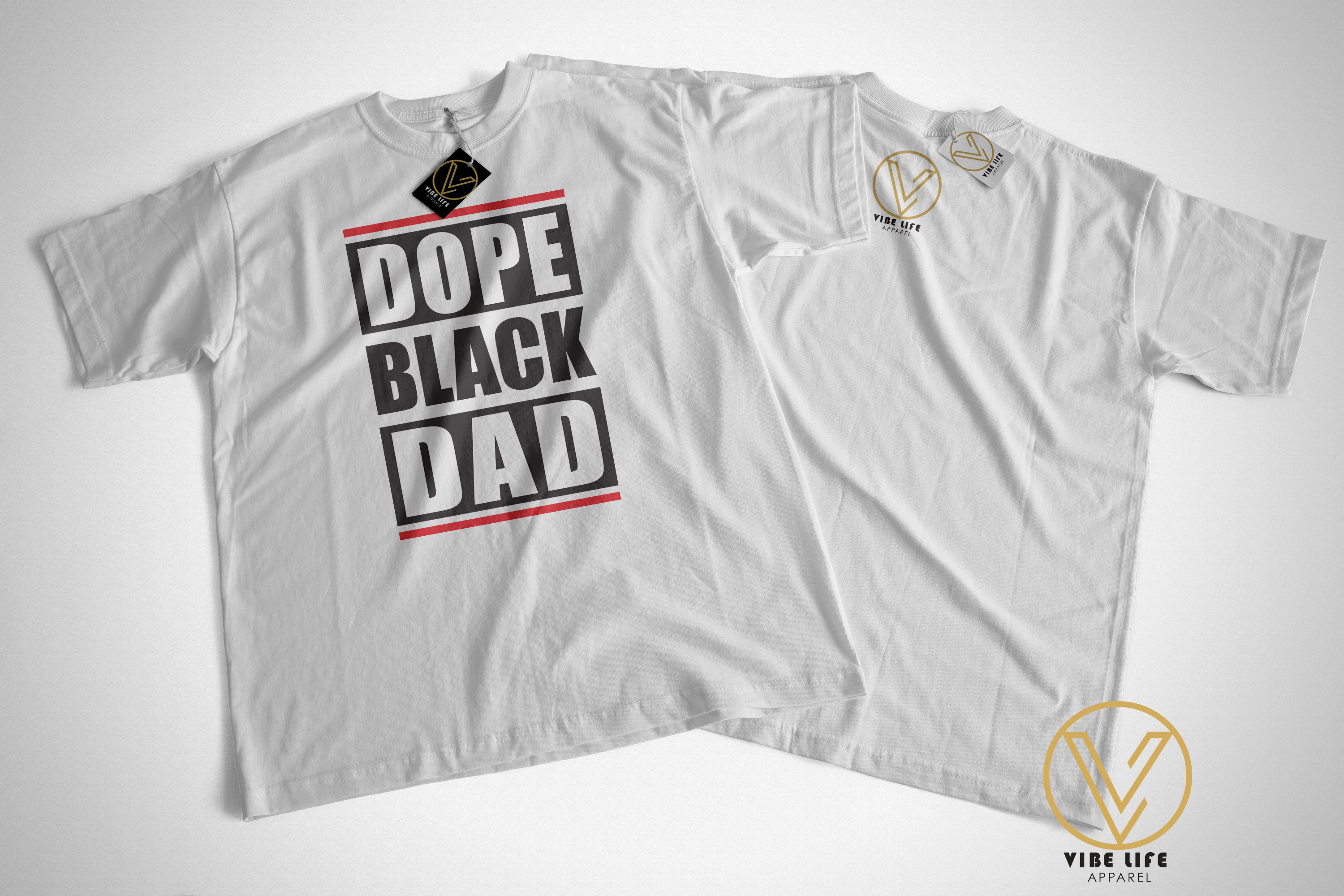DOPE Black Dad Hip Hop - Unisex Softstyle Crewneck Tee