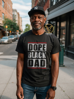 DOPE Black Dad Hip Hop - Unisex Softstyle Crewneck Tee