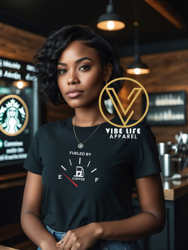 Fueled by Coffee - Adult Unisex Crewneck Shirt