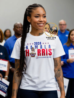 Kamala Harris - Let's Finish The Job - Adult Unisex Tee
