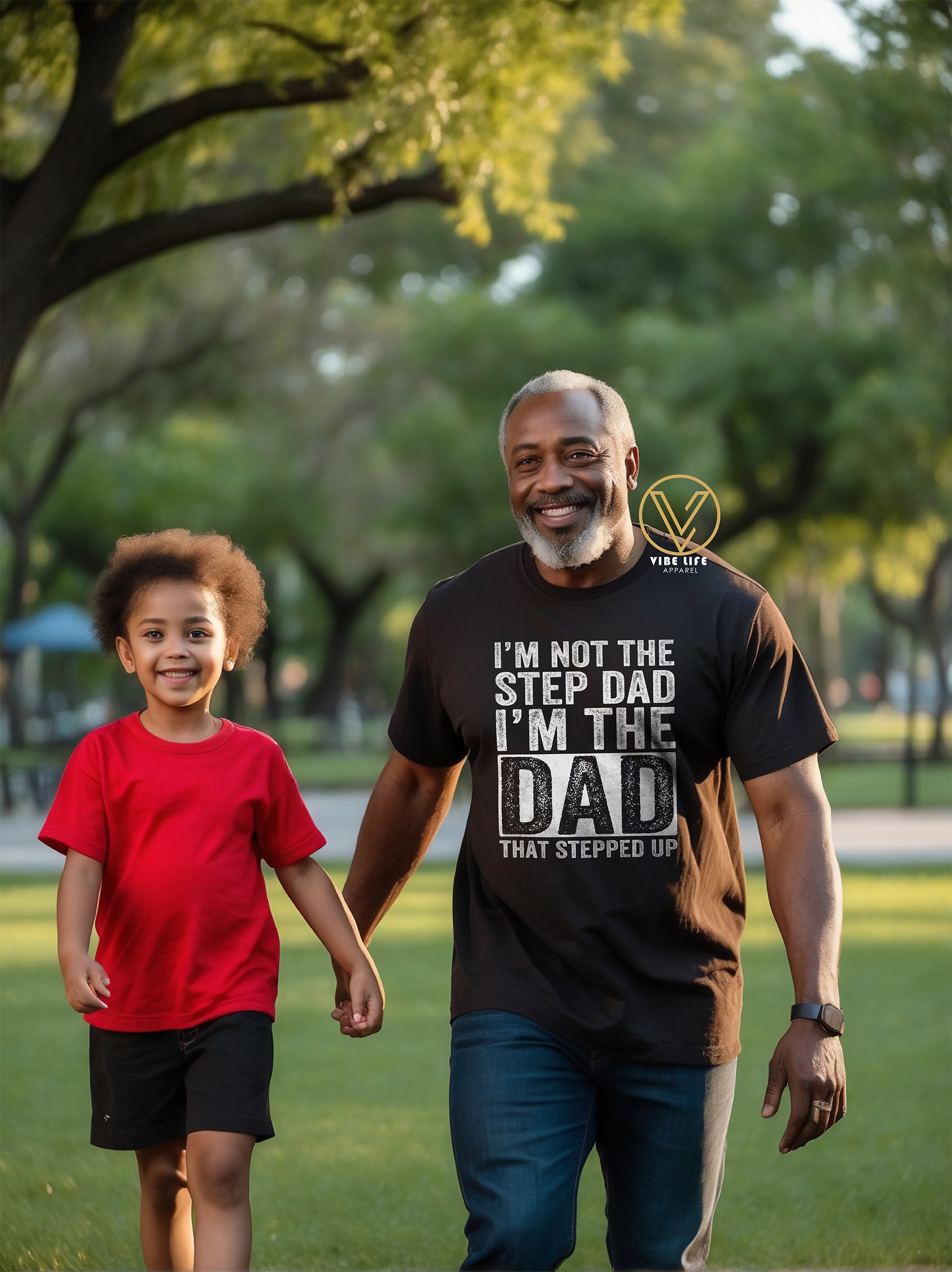 I'm Not the STEP DAD, I'm the DAD That Stepped Up - Unisex Softstyle Crewneck Tee