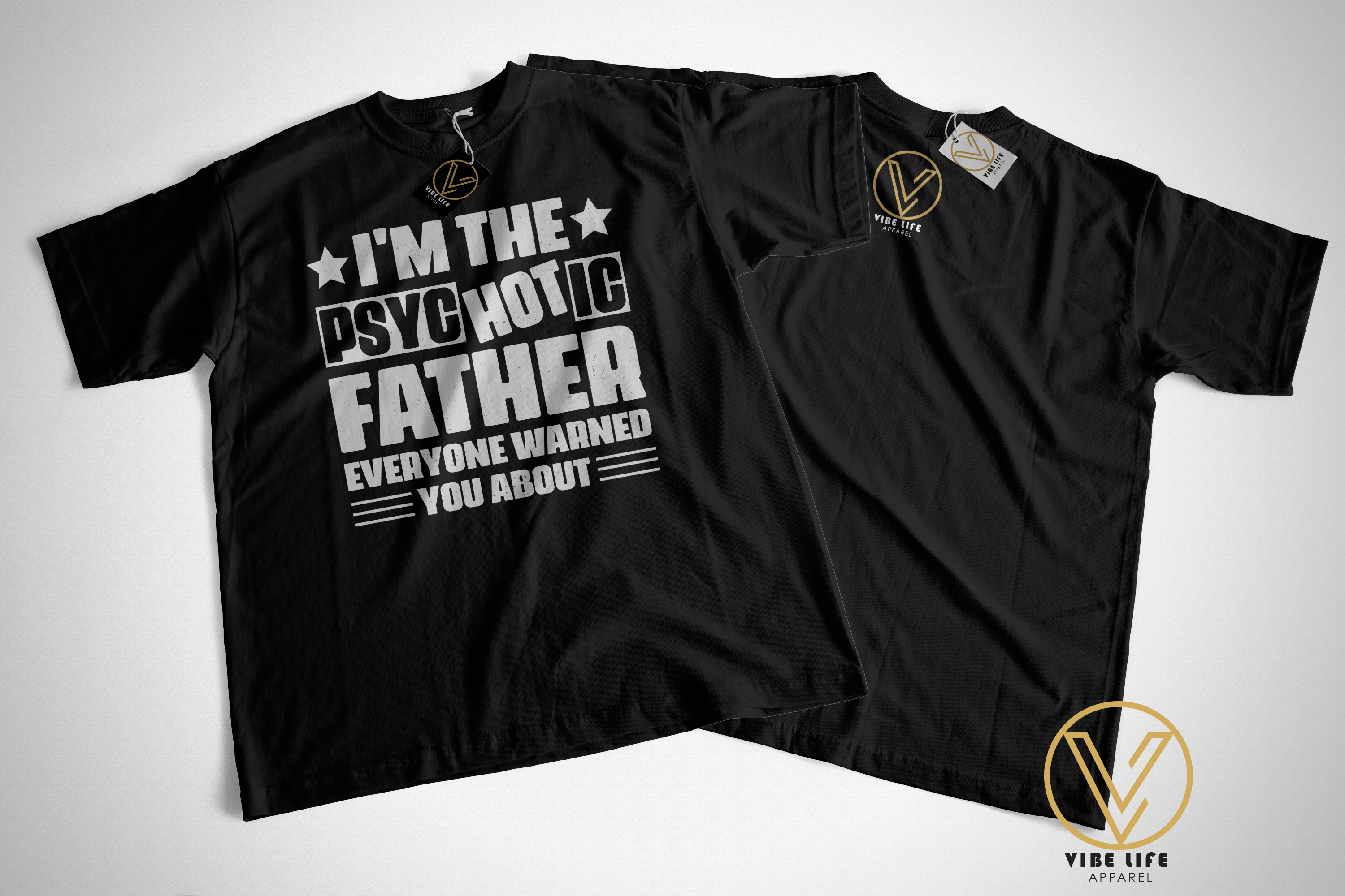 I'm the psyc-HOT-tic Father - Unisex Softstyle Crewneck Tee
