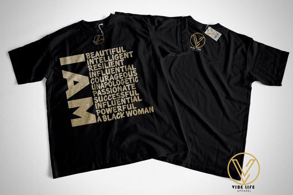 I Am Black - MOM - Unisex Crew Neck Tee