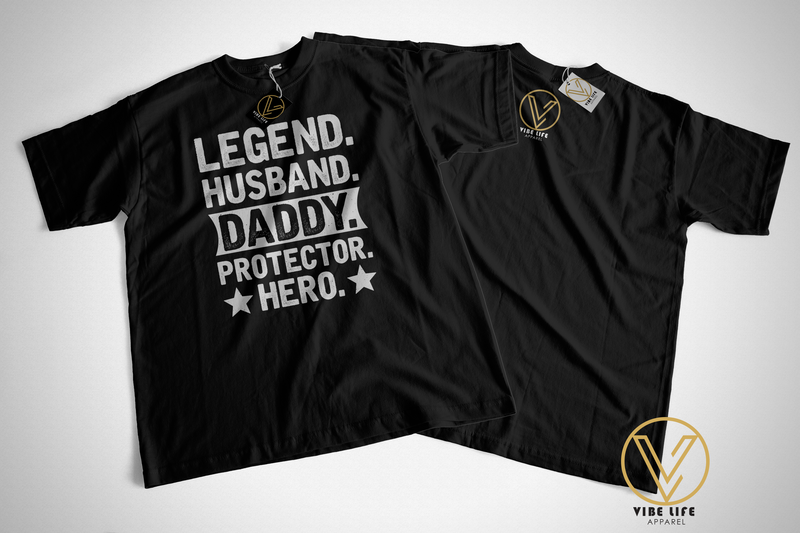 Legend. Husband. Daddy. Protector. Hero. - Unisex Softstyle Crewneck Tee