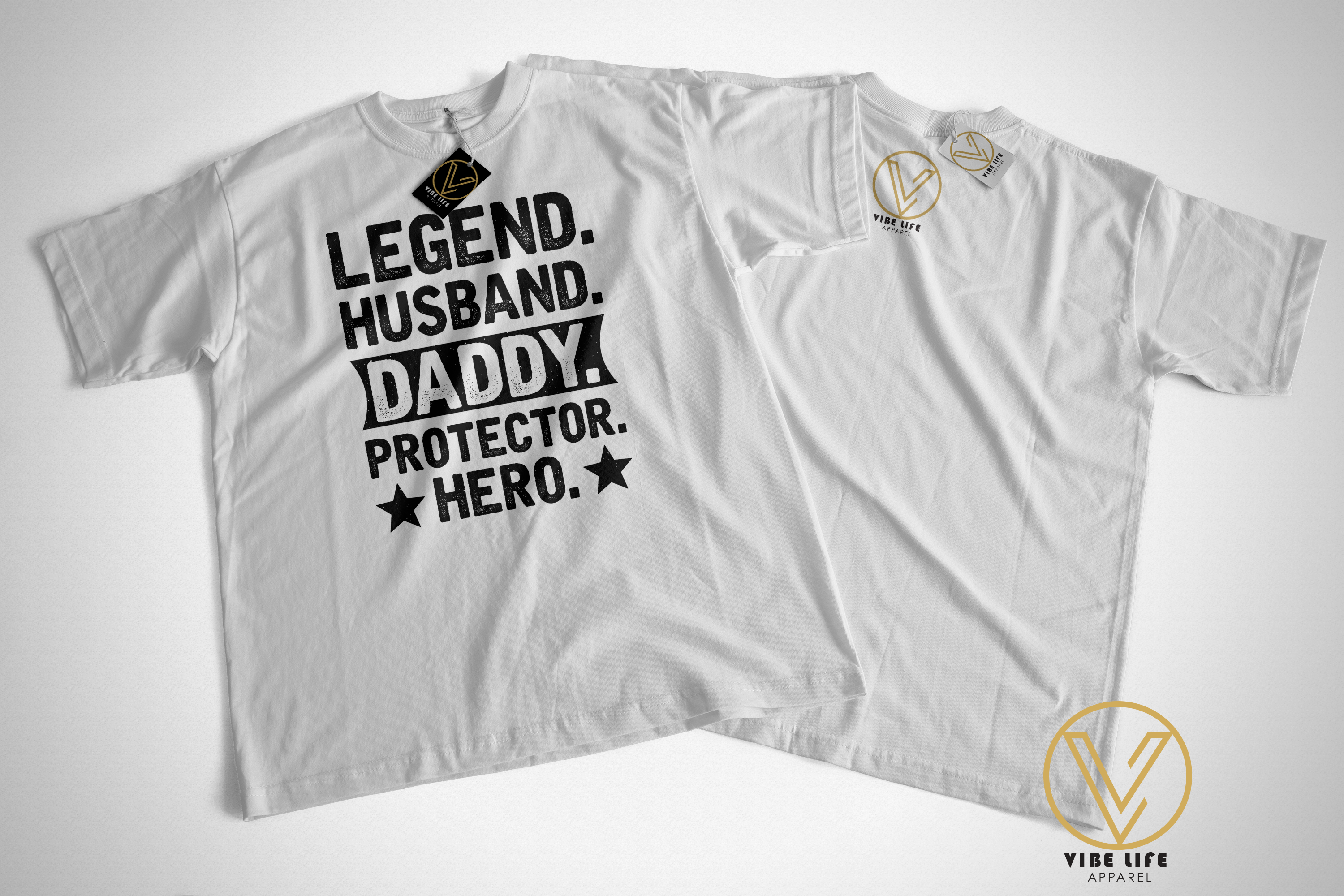 Legend. Husband. Daddy. Protector. Hero. - Unisex Softstyle Crewneck Tee
