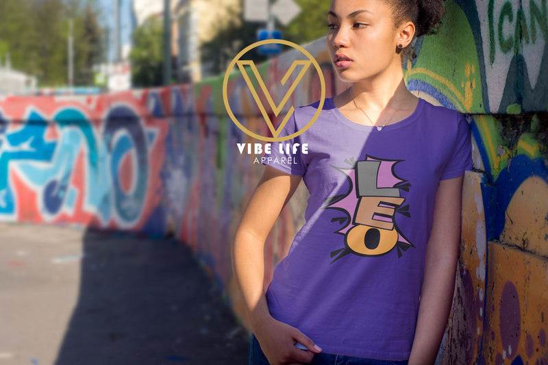 Birthday Leo Splash - Unisex Softstyle Crewneck Tee