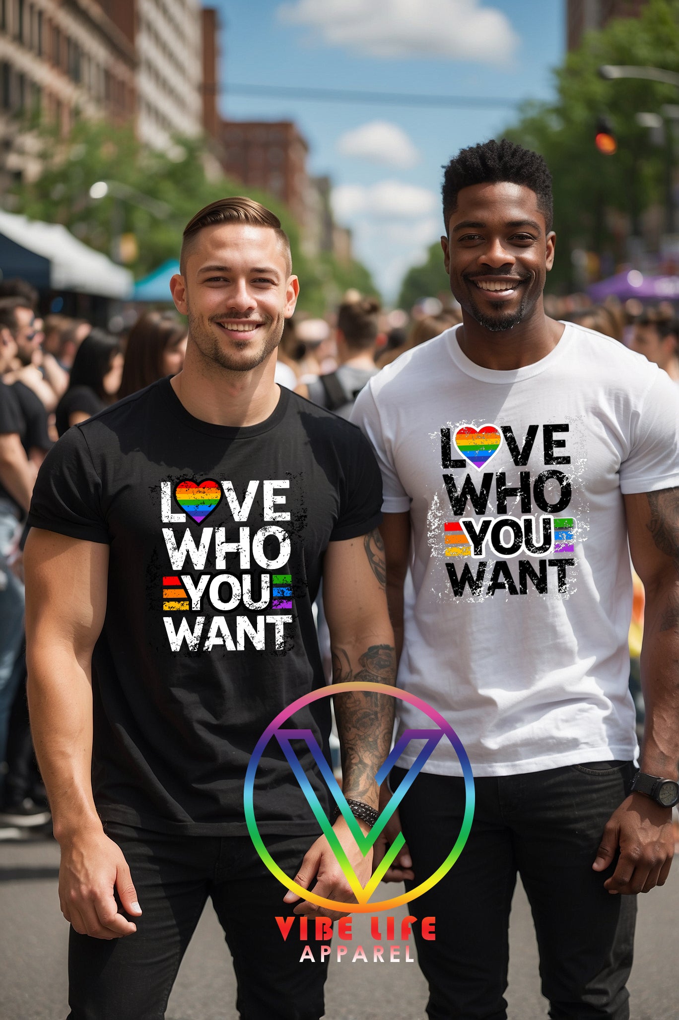 Love Who You Want Pride - Adult Unisex Crewneck Shirt