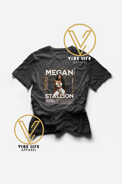 Limited Megan Thee Stallion Hot Girl Summer Tour Concert Merch  - Unisex Softstyle Crewneck Tee