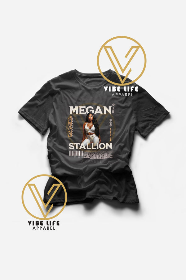 Limited Megan Thee Stallion Hot Girl Summer Tour Concert Merch  - Unisex Softstyle Crewneck Tee