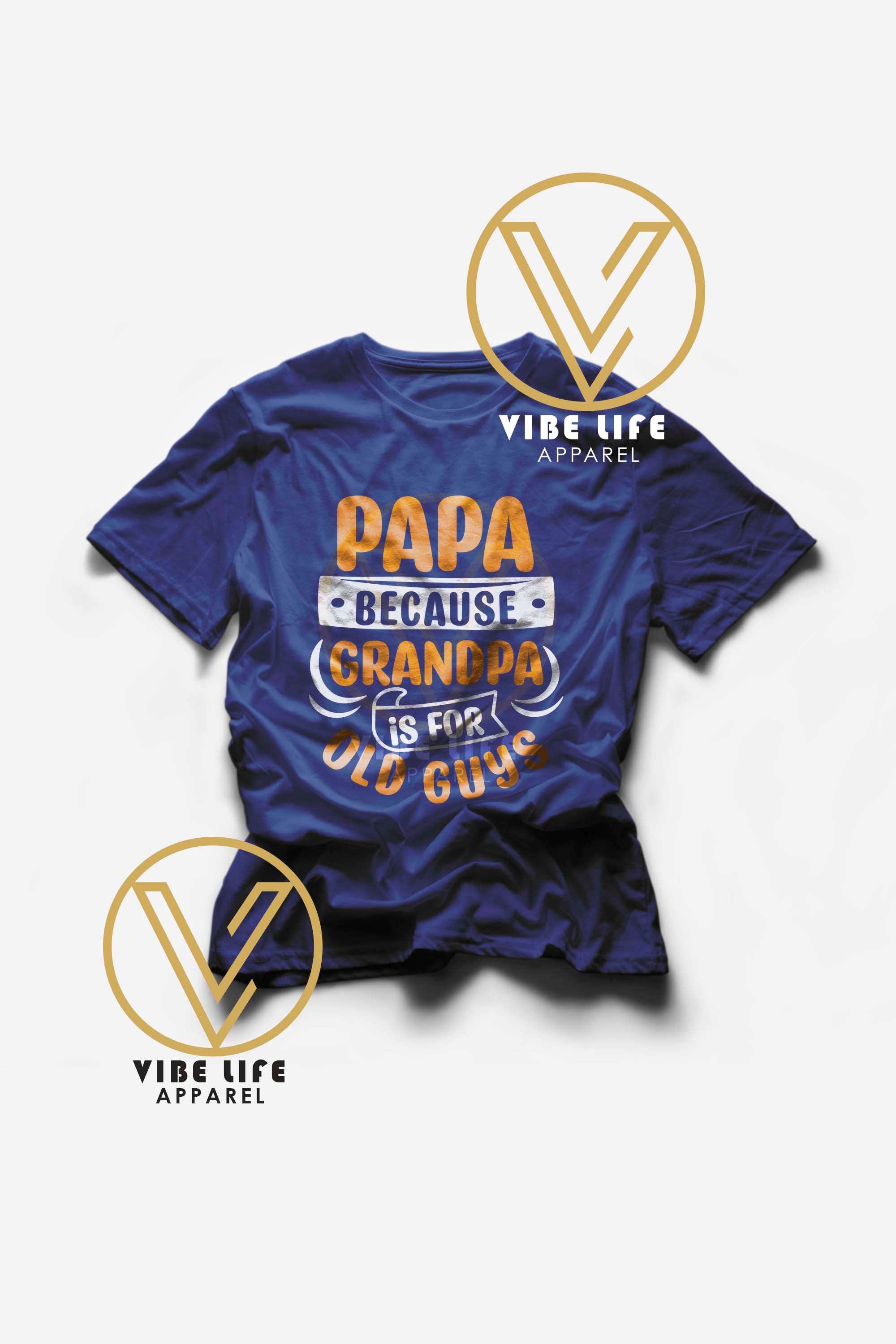 Papa Because Grandpa is For Old Guys - Unisex Softstyle Crewneck Tee