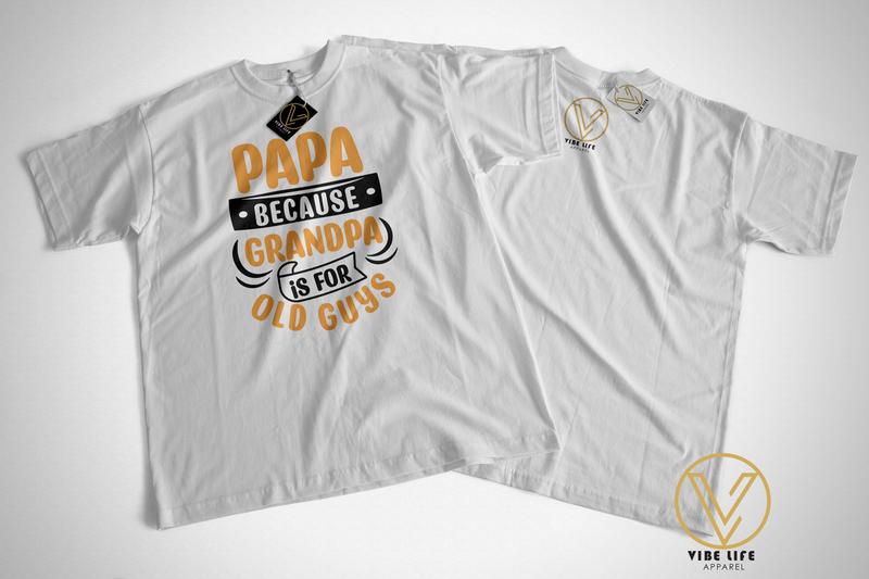 Papa Because Grandpa is For Old Guys - Unisex Softstyle Crewneck Tee