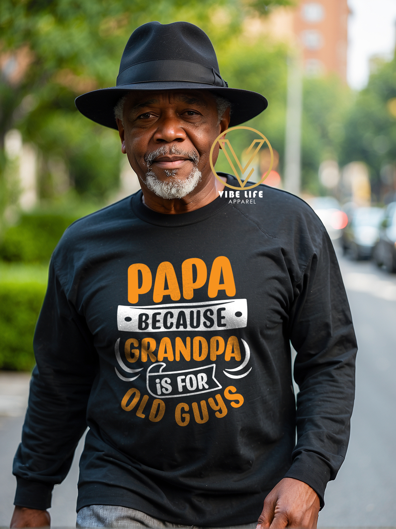 Papa Because Grandpa is For Old Guys - Unisex Softstyle Crewneck Tee