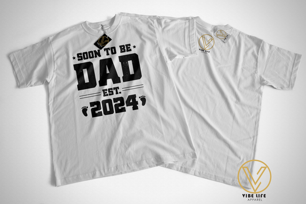 Soon To Be Dad 2024 - Unisex Softstyle Crewneck Tee