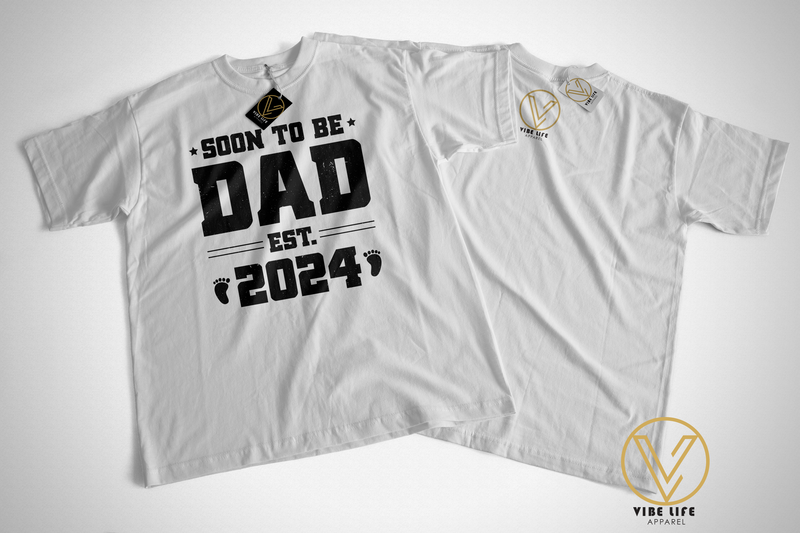 Soon To Be Dad 2024 - Unisex Softstyle Crewneck Tee