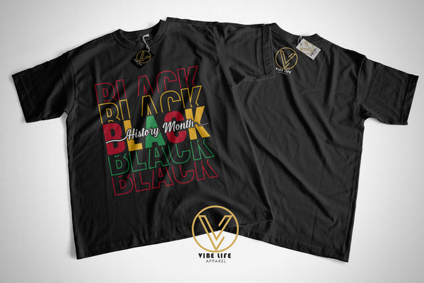 Stacked Black History Month - Unisex Tee