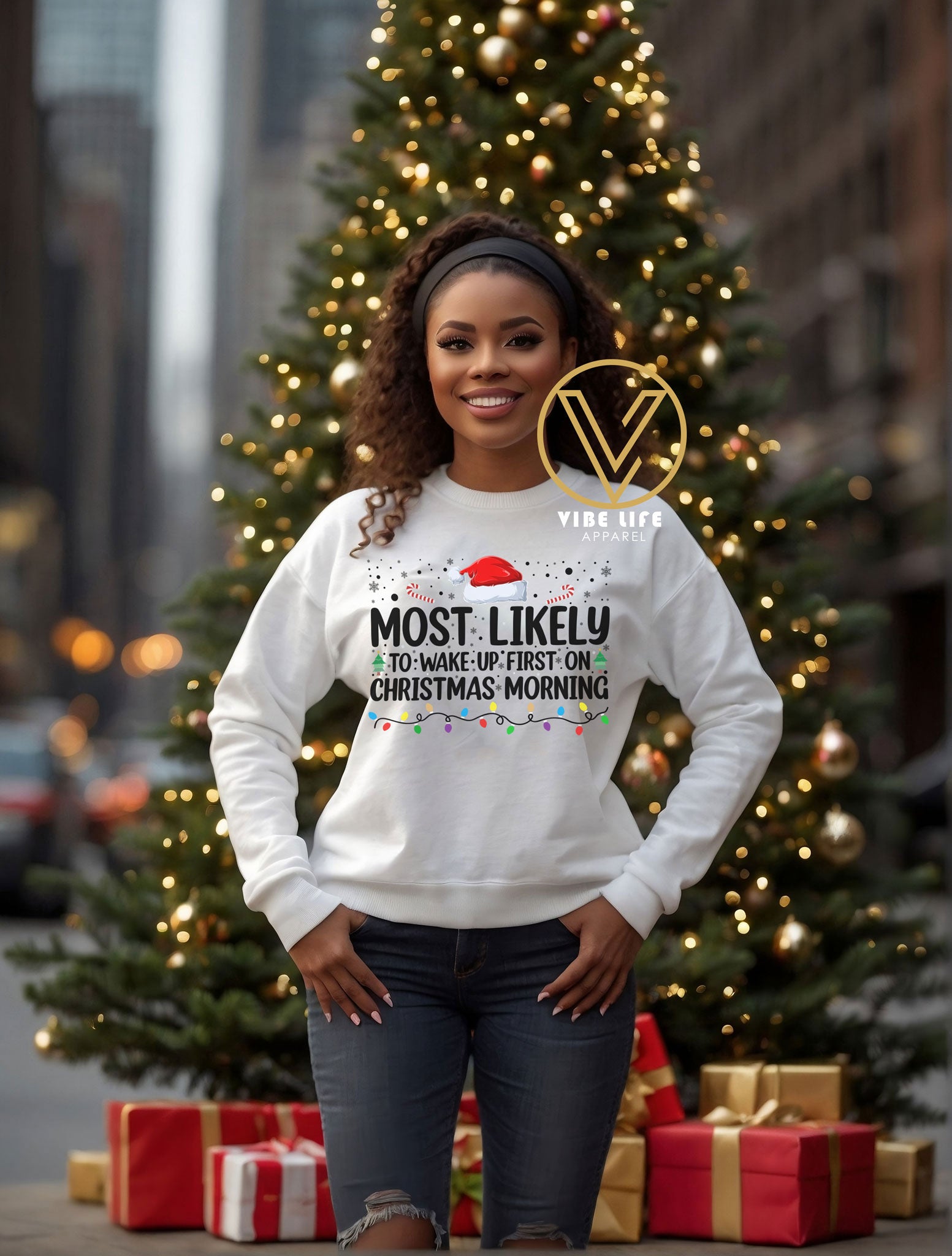 Most Likely To Wake Up First Christmas - Sweatshirt