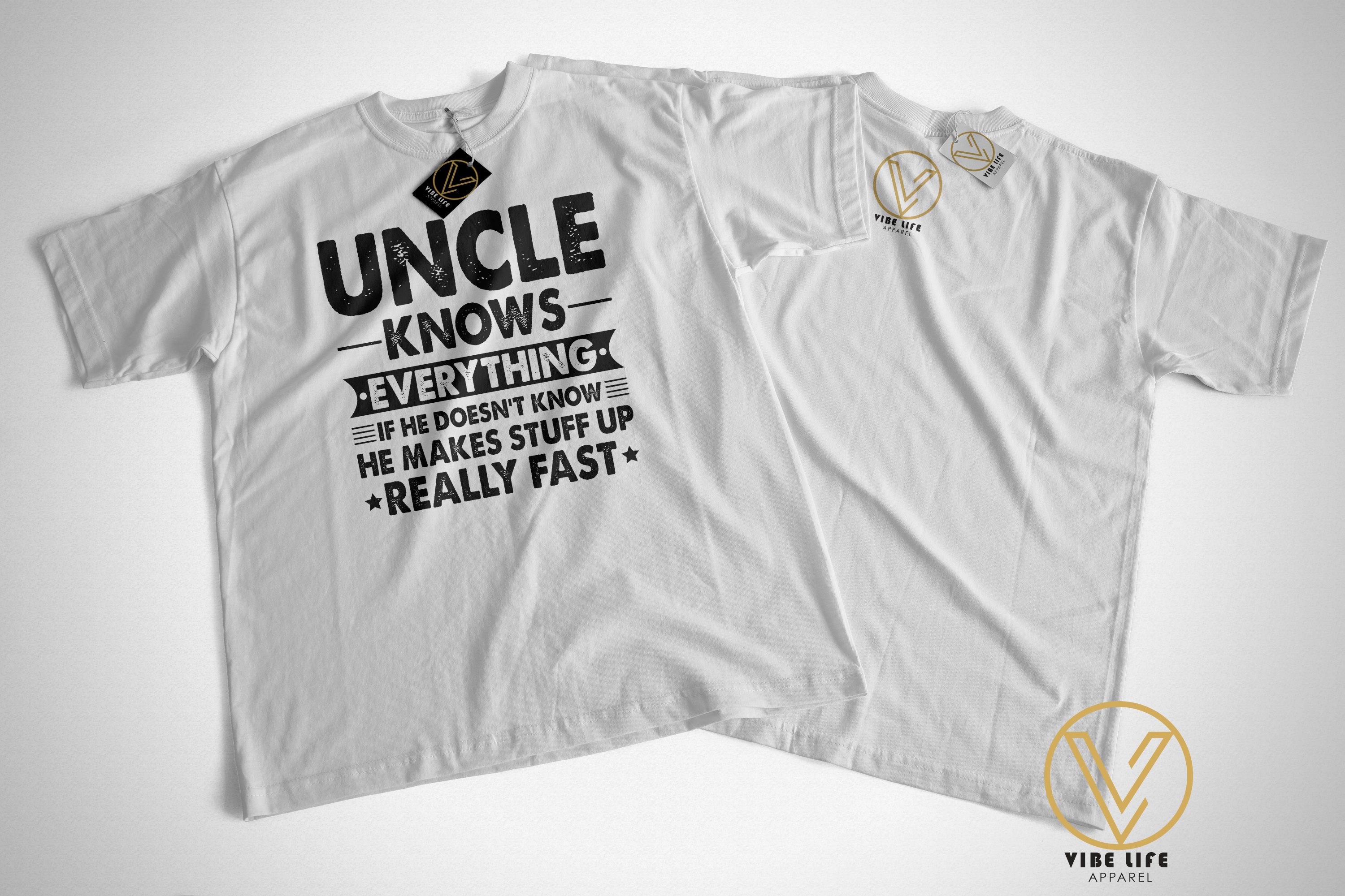 Uncle Knows Everything or Makes It Up! - Unisex Softstyle Crewneck Tee