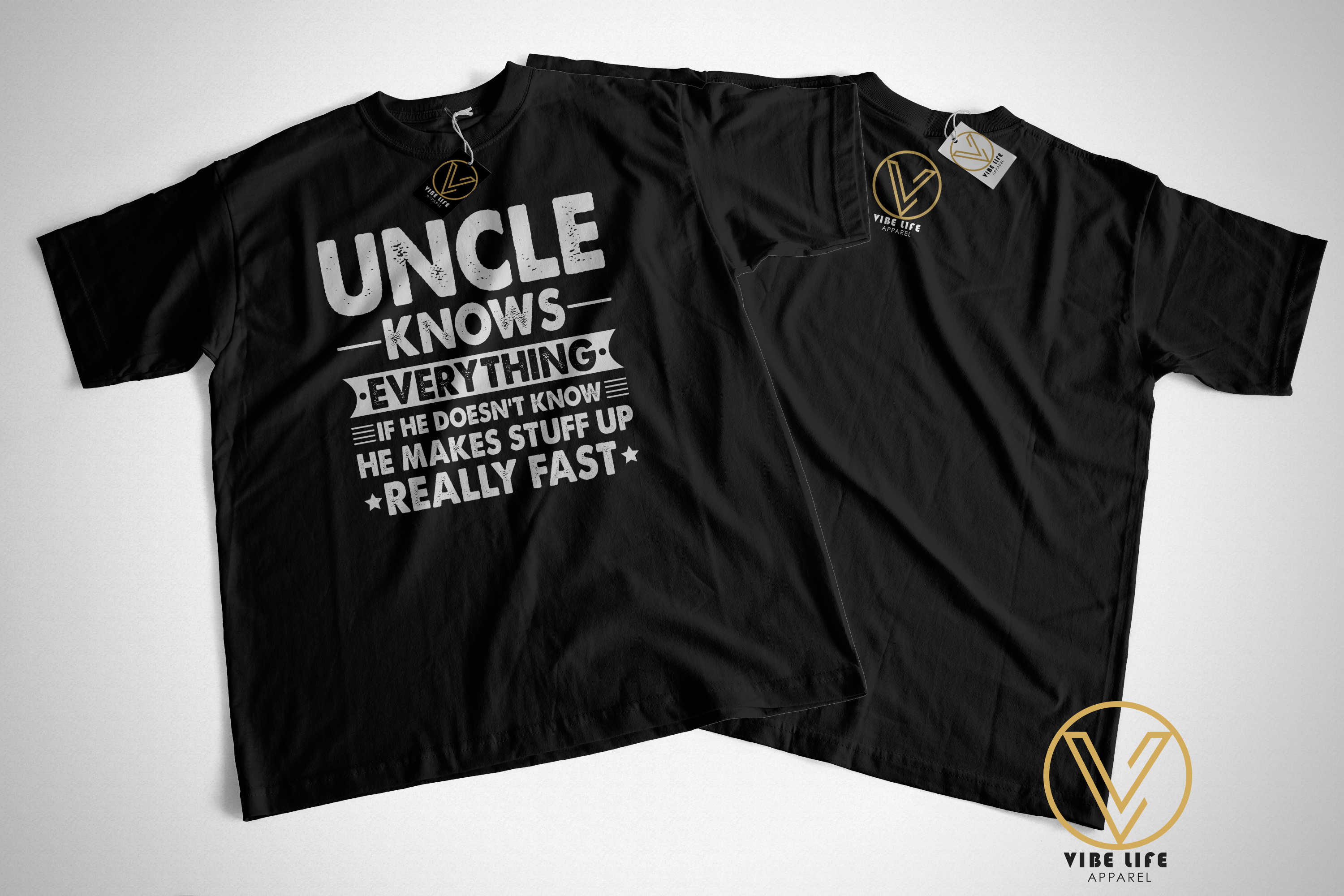 Uncle Knows Everything or Makes It Up! - Unisex Softstyle Crewneck Tee