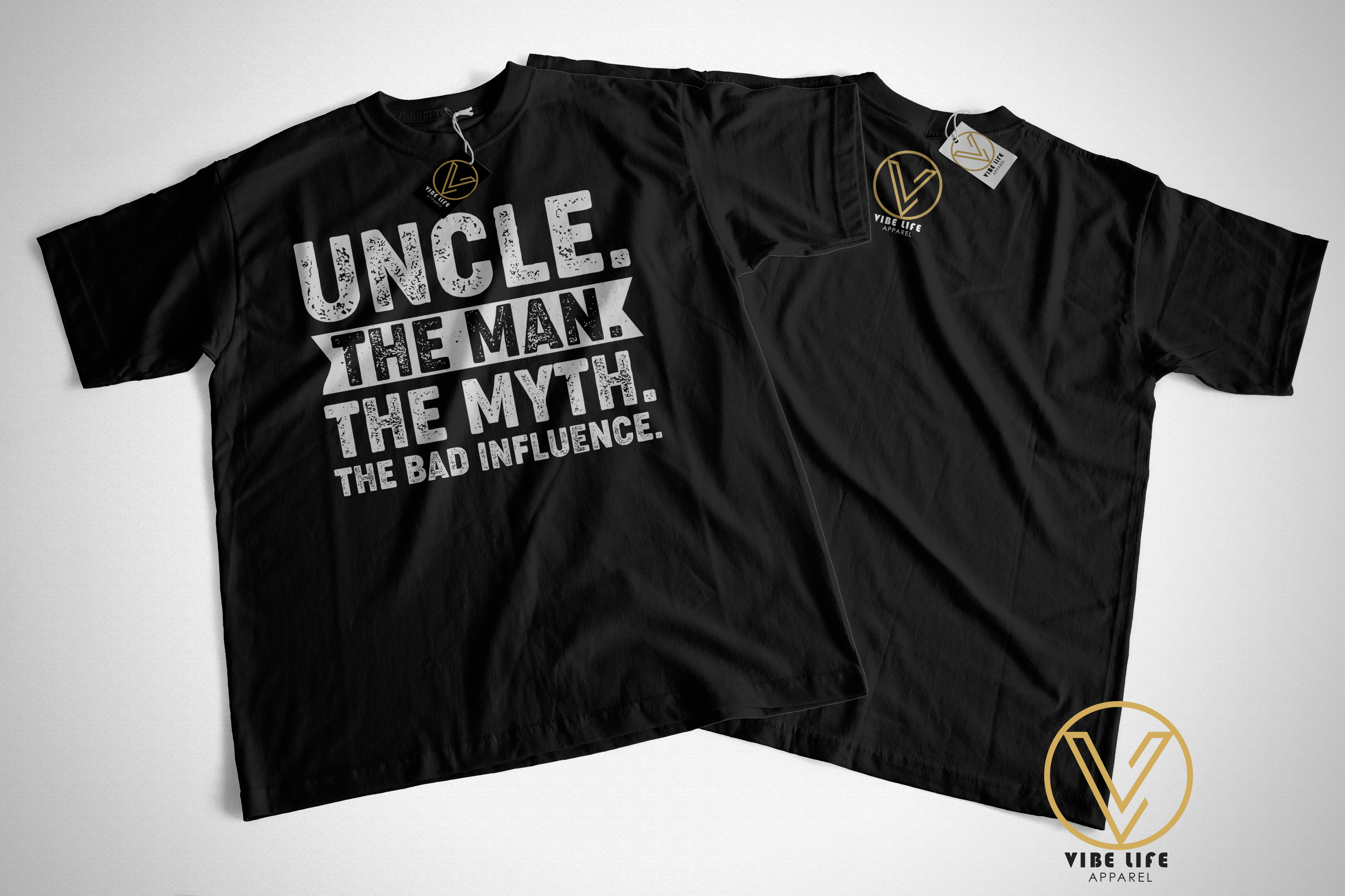 Uncle. The Man. The Myth. The Bad Influence - Unisex Softstyle Crewneck Tee