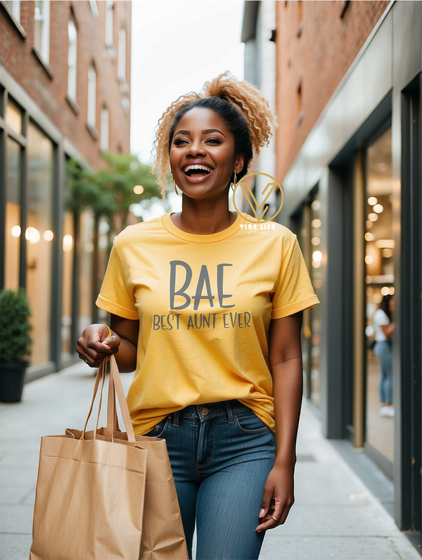 B.A.E. - Best Auntie Ever - Unisex Softstyle Crewneck Tee