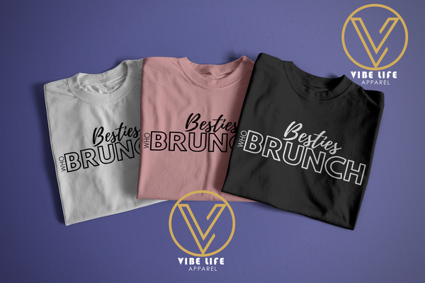 BESTIES who BRUNCH - Unisex Softstyle Crewneck Tee
