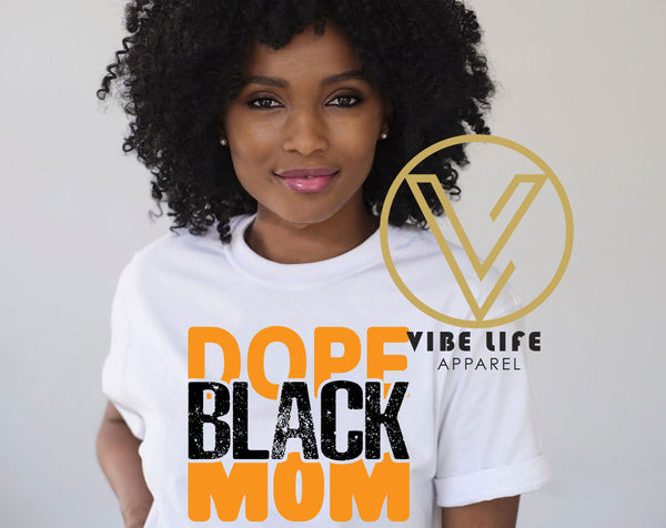 DOPE BLACK MOM - Unisex Crew Neck Tee